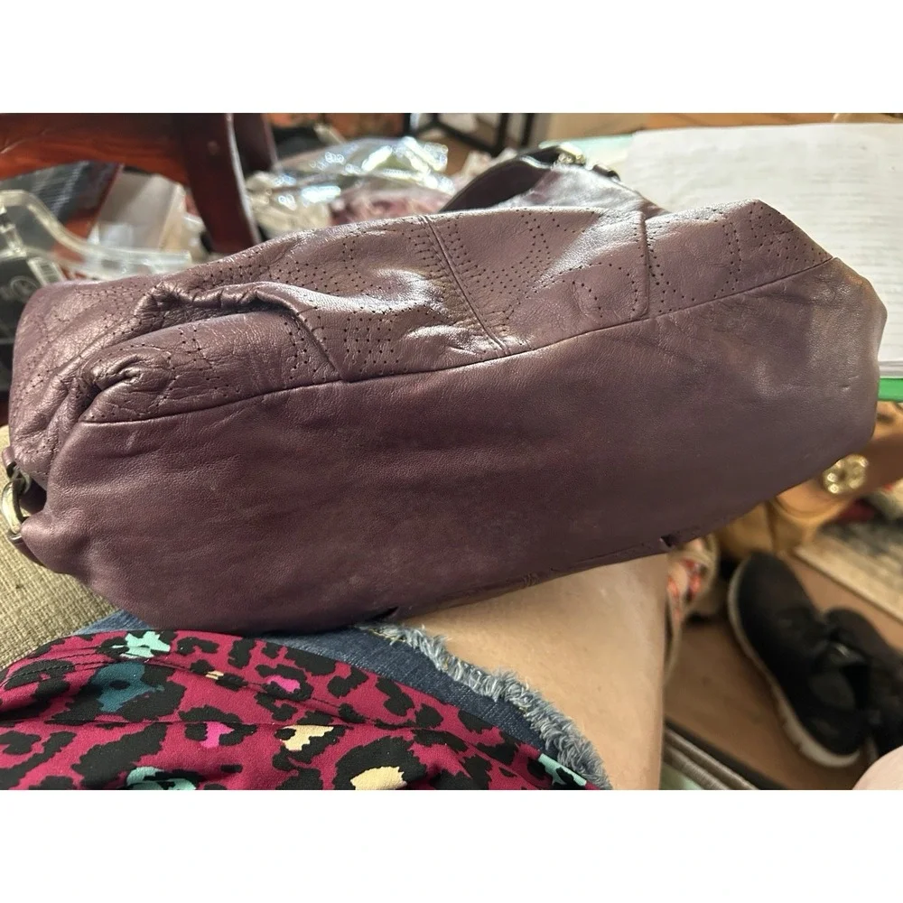 Coach Bag Purple Hobo Style Shape F19407‎